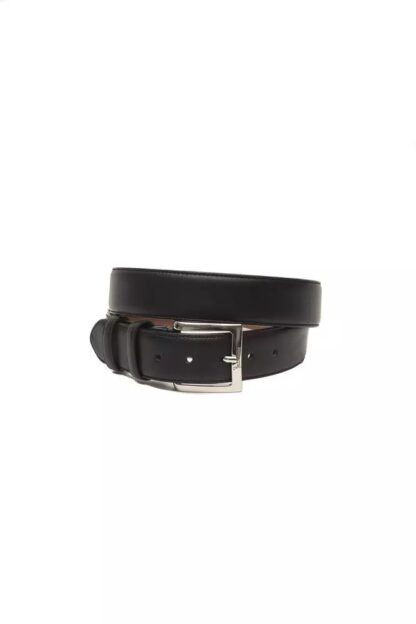 Billionaire Italian Couture - Elegant Black Leather Belt