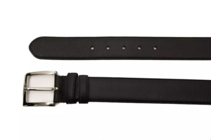 Billionaire Italian Couture - Elegant Black Leather Belt