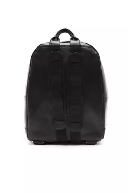 Billionaire Italian Couture - Elegant Black Leather Backpack