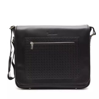 Pompei Donatella - Black Leather Women Crossbody Bag