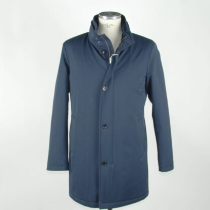 Made in Italy - Elegant Italian Blue Wool Blend Jacket