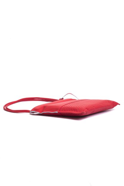 Piquadro - Chic Perforated Red Leather Shoulder Bag