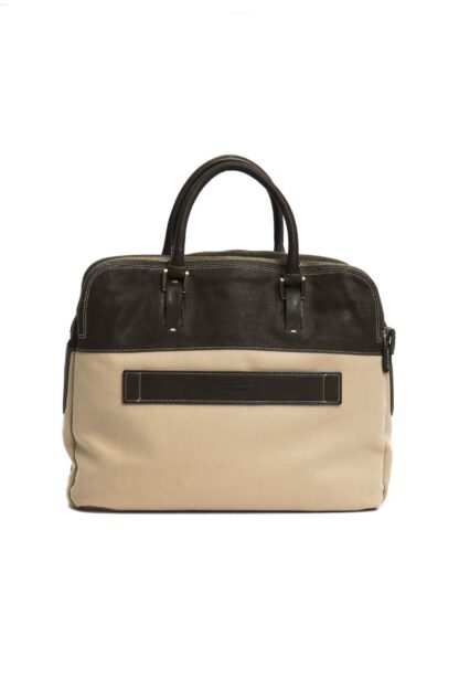 Piquadro - Elegant Beige Handbag with Tech Compartments