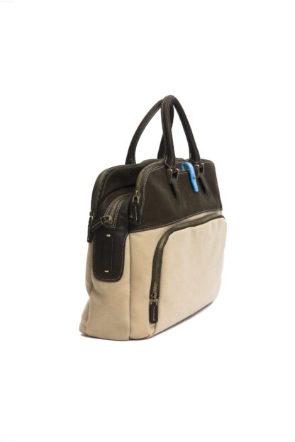 Piquadro - Elegant Beige Handbag with Tech Compartments