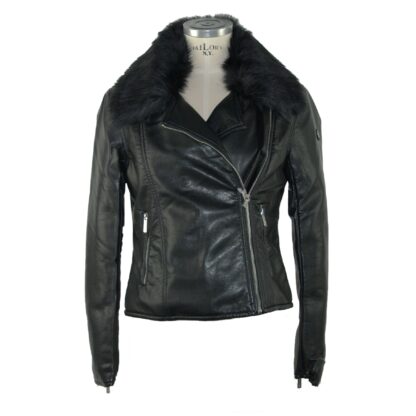 Maison Espin - Chic Faux Leather Outerwear in Black