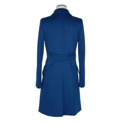 Made in Italy - Elegant Virgin Wool Coat with Martingale Detail