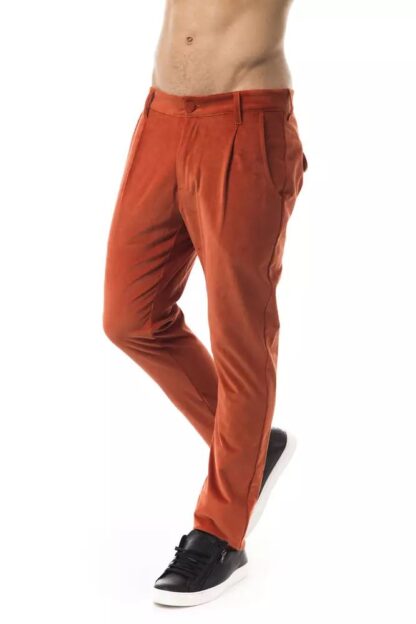 BYBLOS - Elegant Orange Regular Fit Trousers