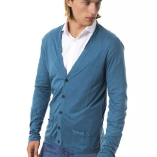 Verri - Gray Cotton Men Cardigan