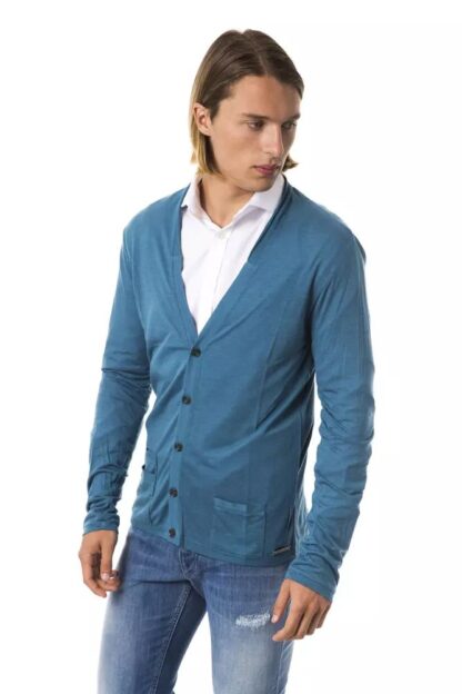 BYBLOS - Elegant Teal Long Sleeve Cardigan