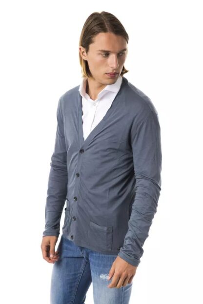 BYBLOS - Chic Gray Cardigan with Sleek Pockets