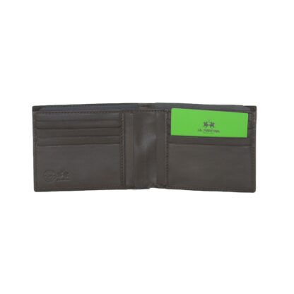 La Martina - Elegant Dark Brown Leather Wallet