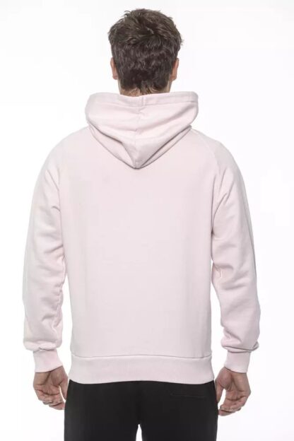 Tond - Chic Oversized Pink Cotton Sweatshirt with Hood