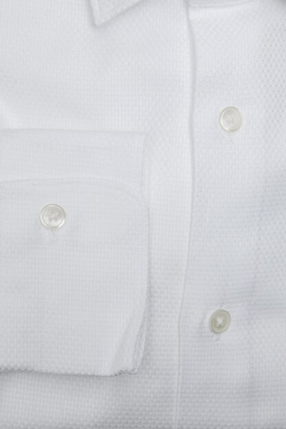 Robert Friedman - Elegant Medium Slim Collar White Shirt