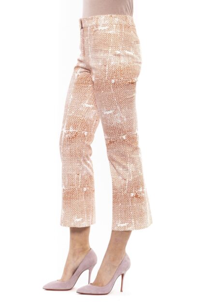 Peserico - Elegant Printed Stretch Trousers for Sophisticated Style