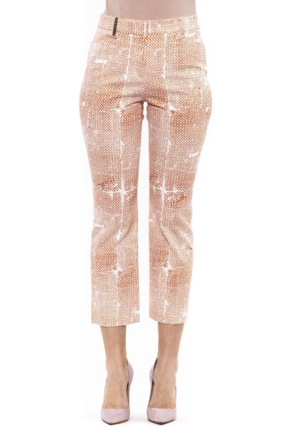 Peserico - Elegant Printed Stretch Trousers for Sophisticated Style