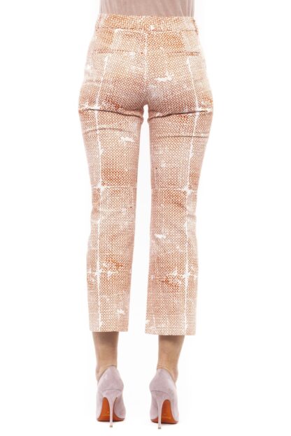 Peserico - Elegant Printed Stretch Trousers for Sophisticated Style