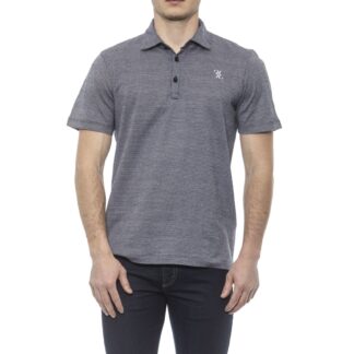 Billionaire Italian Couture - Exquisite Gray Embroidered Cotton Polo