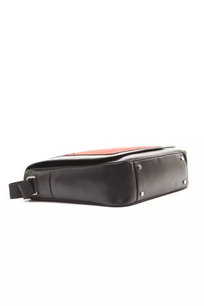 Billionaire Italian Couture - Elegant Leather Messenger Bag with Detachable Strap