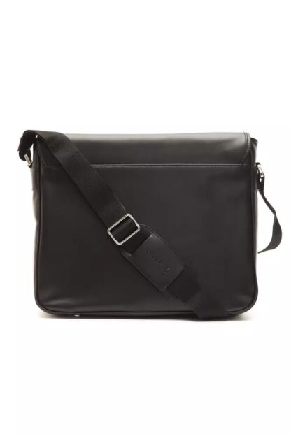 Billionaire Italian Couture - Elegant Leather Messenger Bag with Detachable Strap