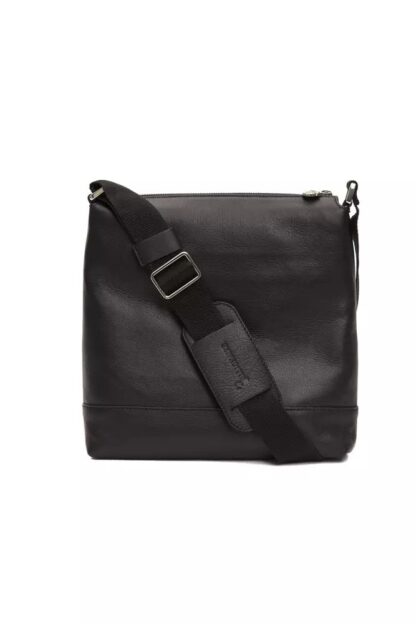 Billionaire Italian Couture - Italian Couture Black Leather Messenger Bag