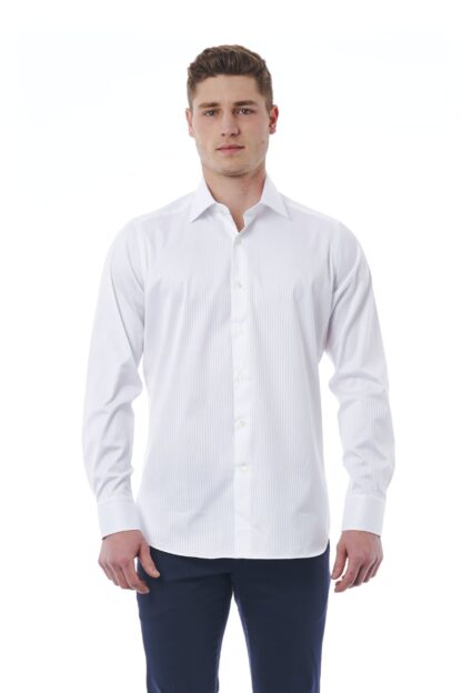 Bagutta - Elegant White Italian Collar Shirt