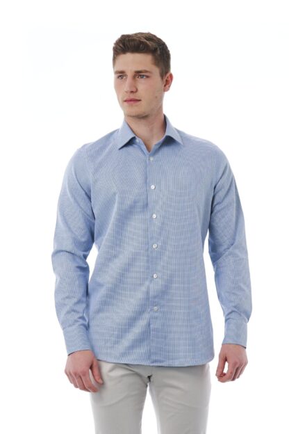 Bagutta - Classic Italian Collar Light-Blue Shirt