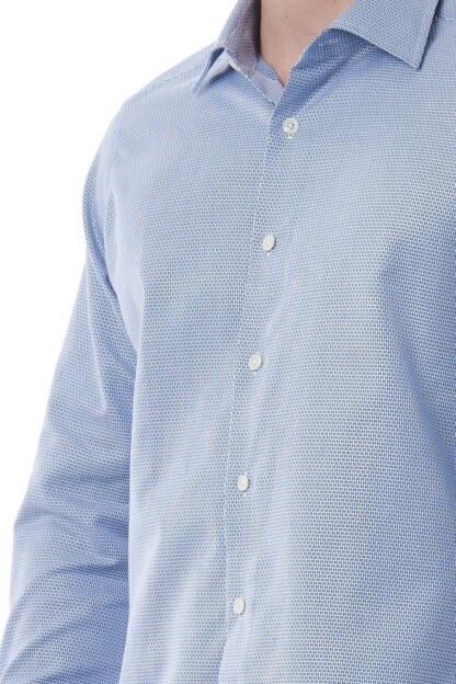 Bagutta - Classic Italian Collar Light-Blue Shirt