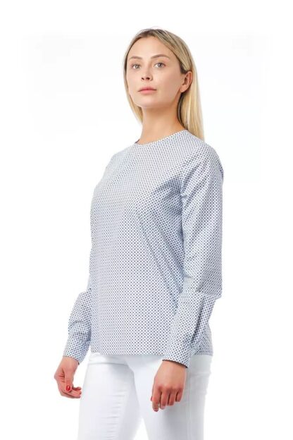 Bagutta - Elegant Light-Blue Cotton Blouse