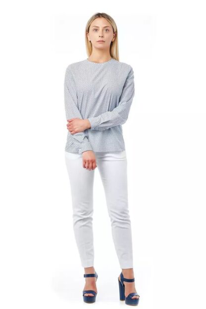 Bagutta - Elegant Light-Blue Cotton Blouse