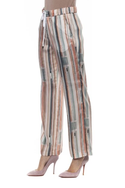 Peserico - Elegant Palazzo Pants in Multicolor Gabardine