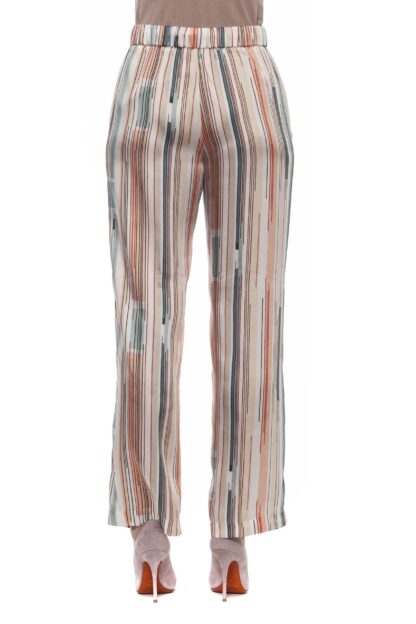 Peserico - Elegant Palazzo Pants in Multicolor Gabardine