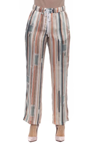 Peserico - Elegant Palazzo Pants in Multicolor Gabardine