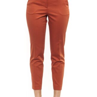 Peserico - Chic Pink Slim Fit Cigarette Trousers