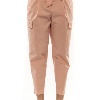 Peserico - Chic Pink Slim Fit Cigarette Trousers