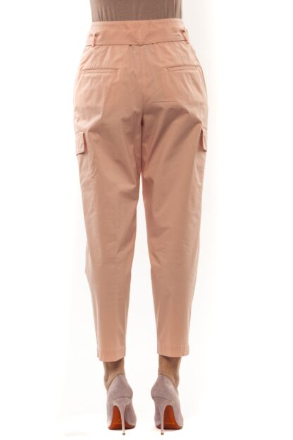 Peserico - Pastel Pink High Waisted Cotton Trousers