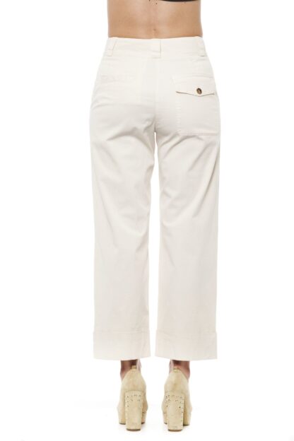 Peserico - Chic Beige High-Waist Palazzo Trousers