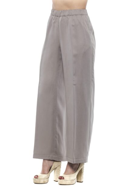 Peserico - Elegant Beige Palazzo Pants with Elastic Waist