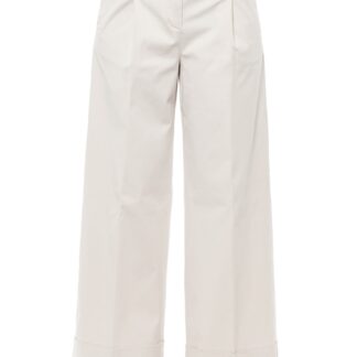 Peserico - White Cotton Women Trouser