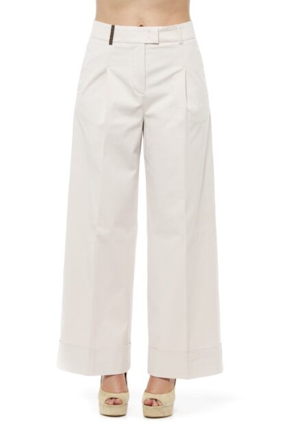 Peserico - Elegant High-Waist Palazzo Trousers