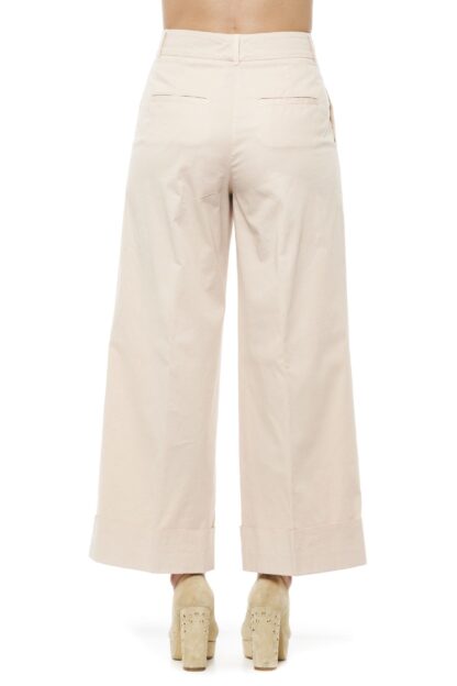 Peserico - Elegant High-Waist Palazzo Pants in Beige