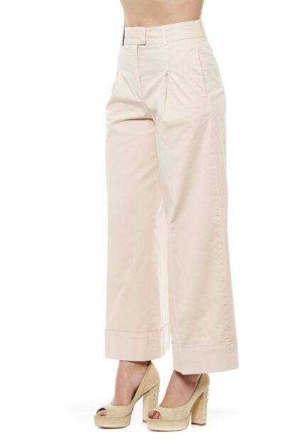 Peserico - Elegant High-Waist Palazzo Pants in Beige