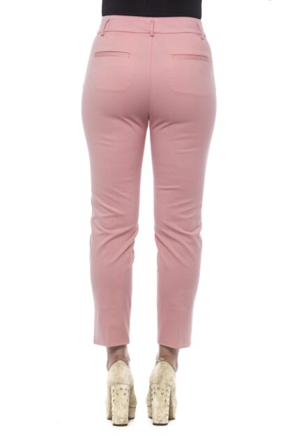 Peserico - Chic Pink Slim Fit Cigarette Trousers