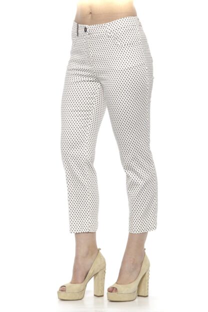 Peserico - Chic Beige Tapered Ankle Cut Trousers