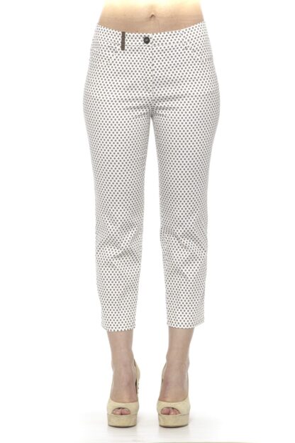 Peserico - Chic Beige Tapered Ankle Cut Trousers