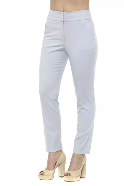 Peserico - Elegant High-Waist Cigarette Trousers