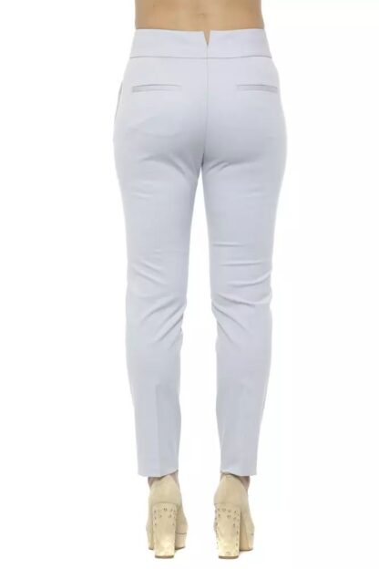 Peserico - Elegant High-Waist Cigarette Trousers