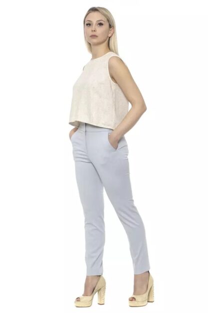 Peserico - Elegant High-Waist Cigarette Trousers