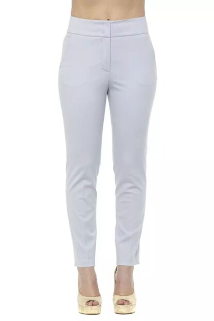 Peserico - Elegant High-Waist Cigarette Trousers