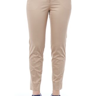 Peserico - Chic High-Waisted Baggy White Trousers