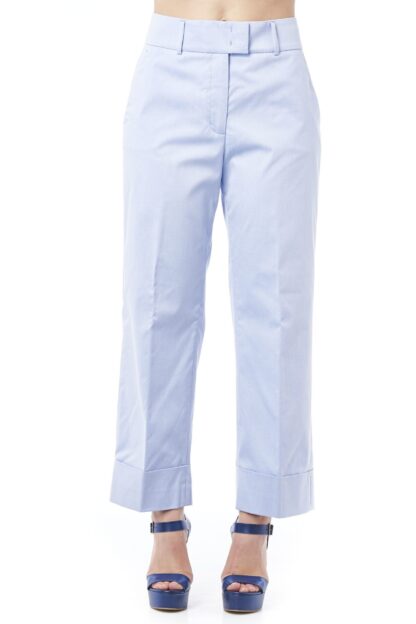 Peserico - Elegant Palazzo High Waist Trousers